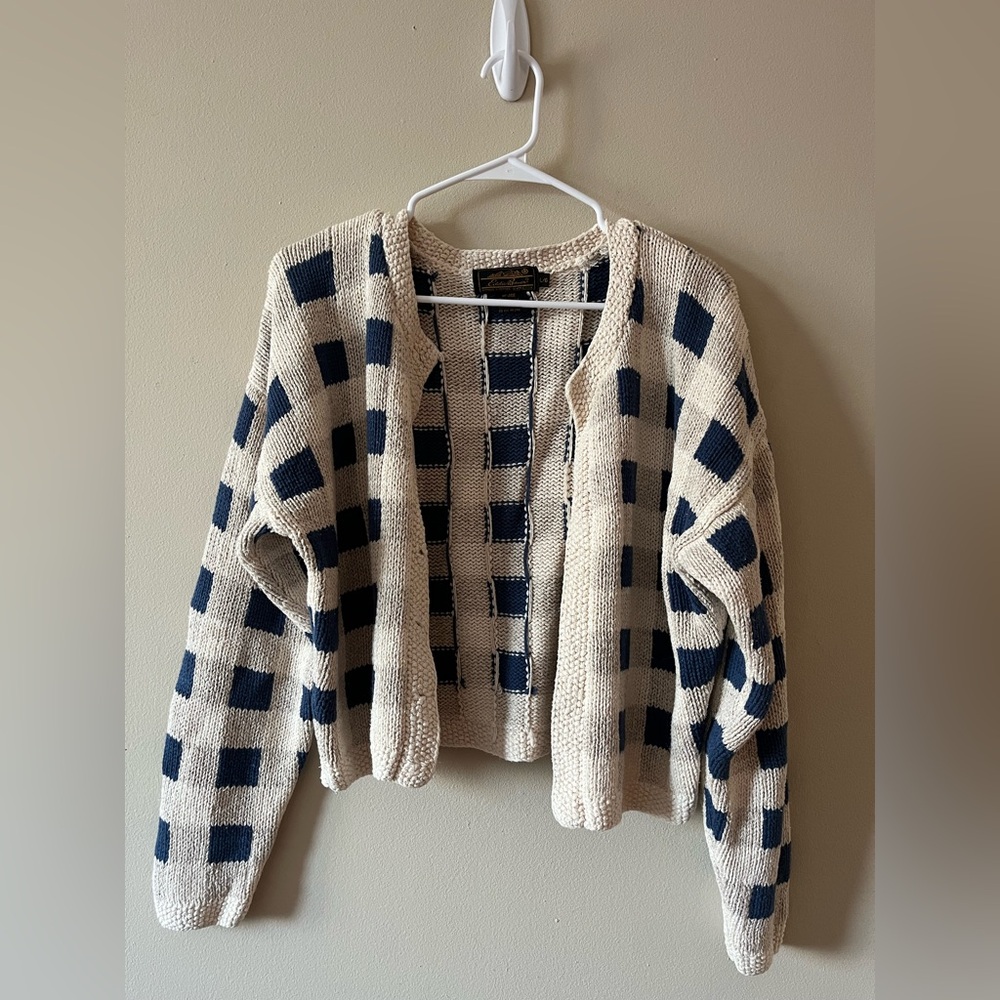 Eddie Bauer Chunky Cropped Cardigan
